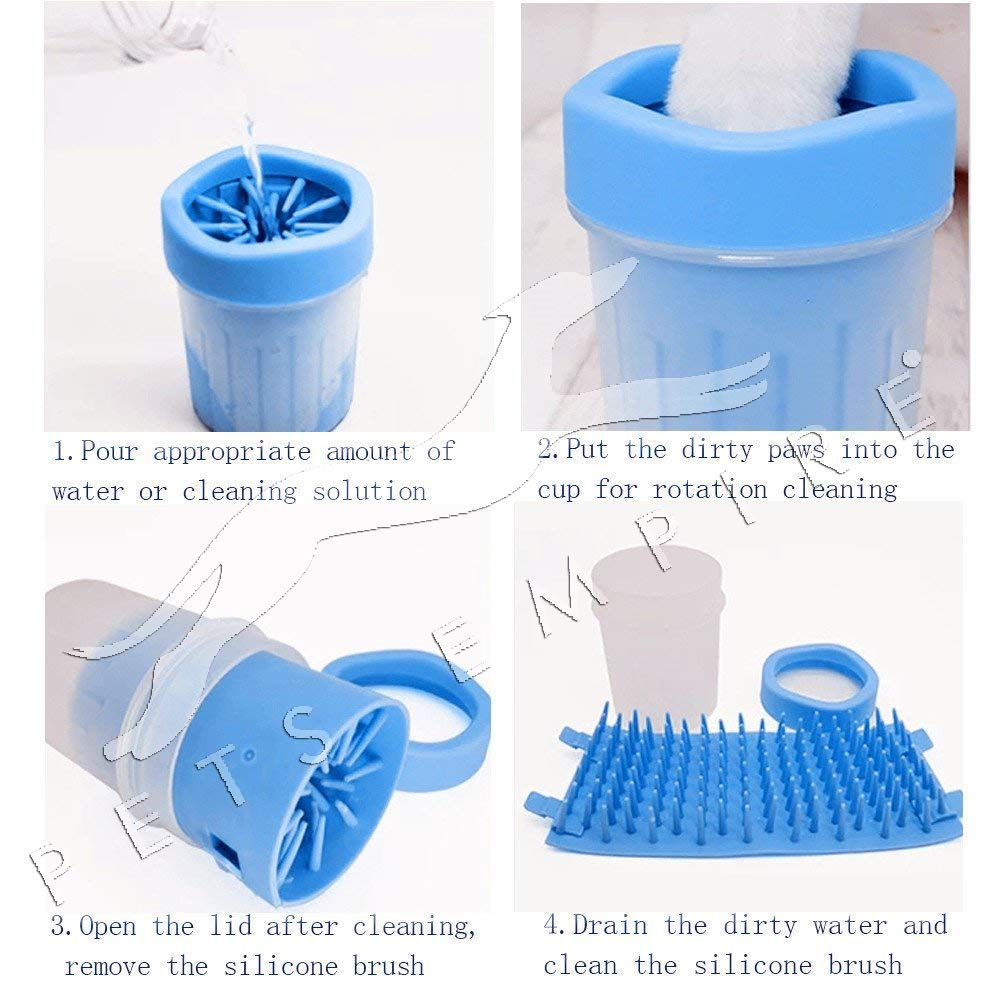 Pet Fun Foot Washing Cup - Pet Paw Cleaner for Dogs & Cats (Small)