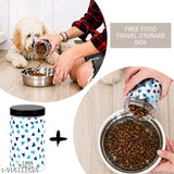 Portable Dog Water Bottle with Food Container
