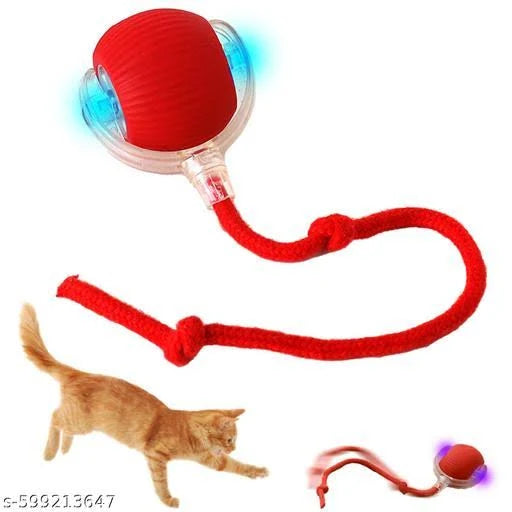 Spinfluencs Smart Rolling LED Ball - Automatic USB Rechargeable Interactive Pet Toy for Dogs & Cats