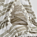 Dog & Cat Teepee Tent - Soft Pet Bed with Wooden Frame