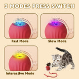 USB Rechargeable Smart Rolling LED Ball for Dogs & Cats