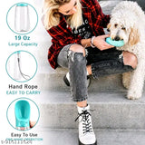 Portable Dog Water Bottle with Food Container