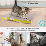 Corrugated Cat/Dog Scratcher Pad with Catnip (Double-Sided