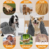 Quick Dry Dog Bath Towel with Hand Pockets